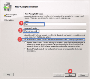 Add an accepted domain Add an accepted domain
