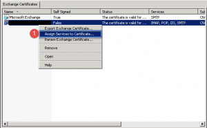 Import ssl certificate in exchange 2010