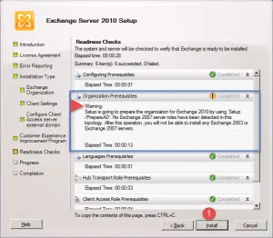 Exchange 2010 installation step-by-step
