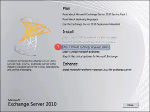 Exchange 2010 installation step-by-step