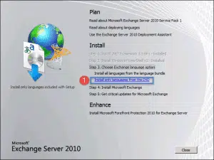 Exchange 2010 installation step-by-step