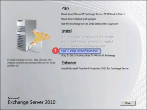 Exchange 2010 installation step-by-step