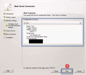 Create a send connector exchange 2010