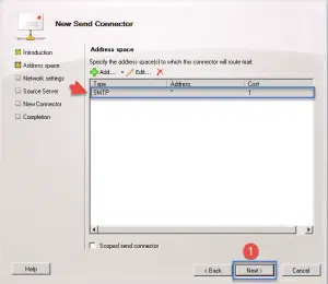 Create a send connector exchange 2010