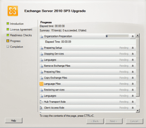 Upgrade exchange 2010 sp2 to sp3 Upgrade exchange 2010 sp2 to sp3