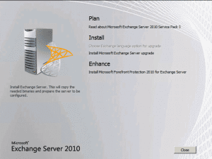 Upgrade exchange 2010 sp2 to sp3
