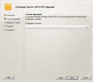 Upgrade exchange 2010 sp2 to sp3