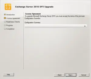 Upgrade exchange 2010 sp2 to sp3