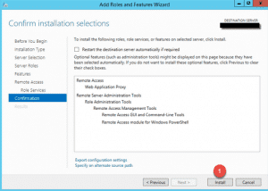 Installing (wap) web application proxy – server 2012 r2 Installing (wap) web application proxy – server 2012 r2