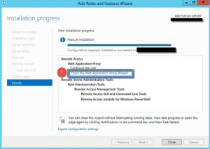 Installing (wap) web application proxy – server 2012 r2 Installing (wap) web application proxy – server 2012 r2