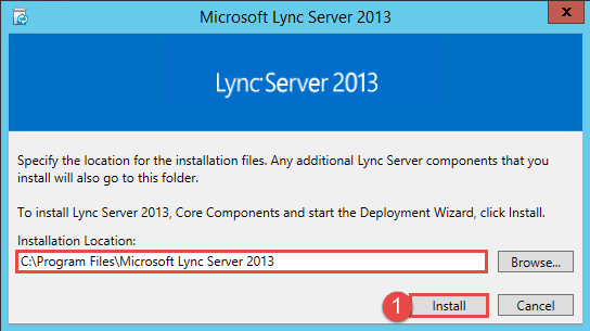 Install lync server 2013 step by step