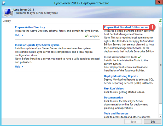 Install lync server 2013 step by step