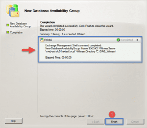 Create an exchange 2010 dag Create an exchange 2010 dag