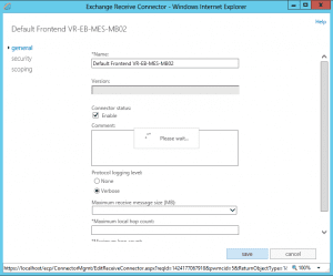 Configure maximum message size limit on send-receive connectors in exchange 2013 Configure maximum message size limit on send-receive connectors in exchange 2013