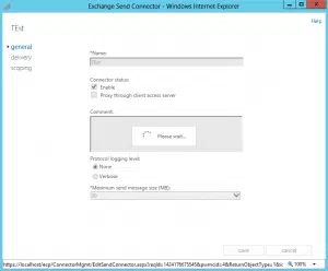 Configure maximum message size limit on send-receive connectors in exchange 2013 Configure maximum message size limit on send-receive connectors in exchange 2013