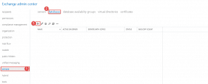 Create mailbox database in exchange 2013