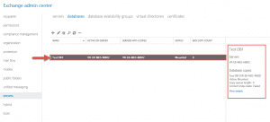 Create mailbox database in exchange 2013