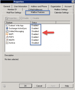 Enable/disable mailbox features in exchange 2010 Enable/disable mailbox features in exchange 2010