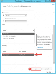 Grant user access to admin roles in exchange 2013 Grant user access to admin roles in exchange 2013