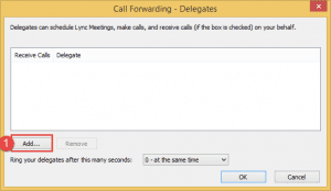 Grant delegate access to a user in lync 2010/2013 Grant delegate access to a user in lync 2010/2013