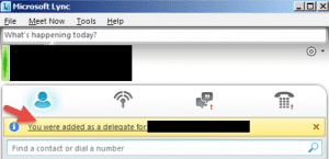Grant delegate access to a user in lync 2010/2013 Grant delegate access to a user in lync 2010/2013