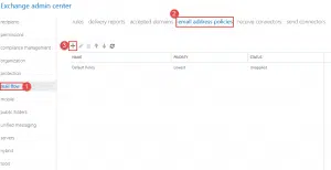 Create an email address policy in exchange 2013/2016 Create an email address policy in exchange 2013/2016