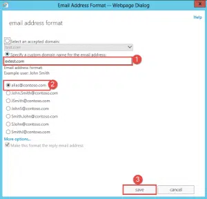 Create an email address policy in exchange 2013/2016 Create an email address policy in exchange 2013/2016