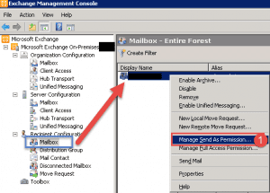 Grant send as permissions on a mailbox in exchange 2010 Grant send as permissions on a mailbox in exchange 2010