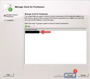 Grant send as permissions on a mailbox in exchange 2010