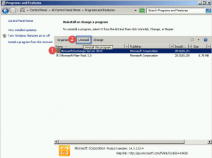 Uninstall exchange 2010 sp3 Uninstall exchange 2010 sp3