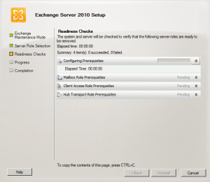 Uninstall exchange 2010 sp3 Uninstall exchange 2010 sp3
