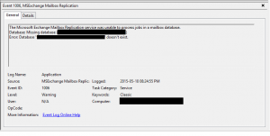 Exchange 2013 - mrs was unable to process jobs in a mailbox database Exchange 2013 - mrs was unable to process jobs in a mailbox database