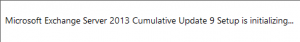 Exchange 2013 - cu9 upgrade