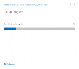 Exchange 2013 - cu9 upgrade