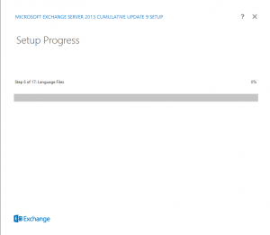 Exchange 2013 - cu9 upgrade