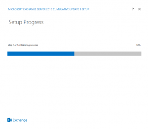 Exchange 2013 - cu9 upgrade