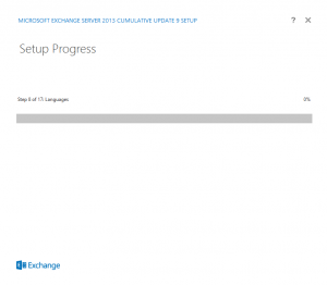 Exchange 2013 - cu9 upgrade