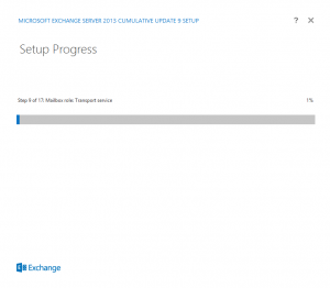 Exchange 2013 - cu9 upgrade