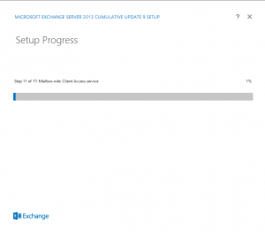 Exchange 2013 - cu9 upgrade