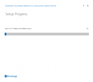 Exchange 2013 - cu9 upgrade