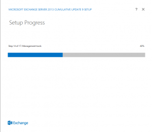 Exchange 2013 - cu9 upgrade