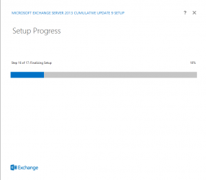 Exchange 2013 - cu9 upgrade