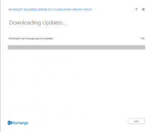 Exchange 2013 - cu9 upgrade