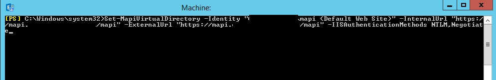 Exchange 2013 - enable mapi over http Exchange 2013 - enable mapi over http
