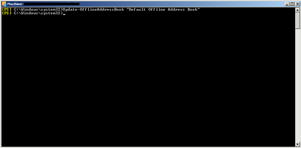 Exchange 2010 - updating the offline address book (oab)