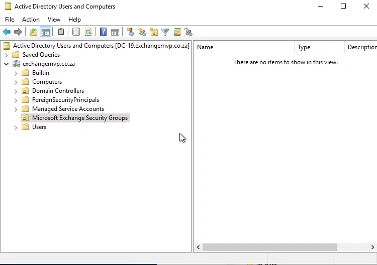 Exchange 2019 - re-create the exchange security groups in ad Exchange 2019 - re-create the exchange security groups in ad