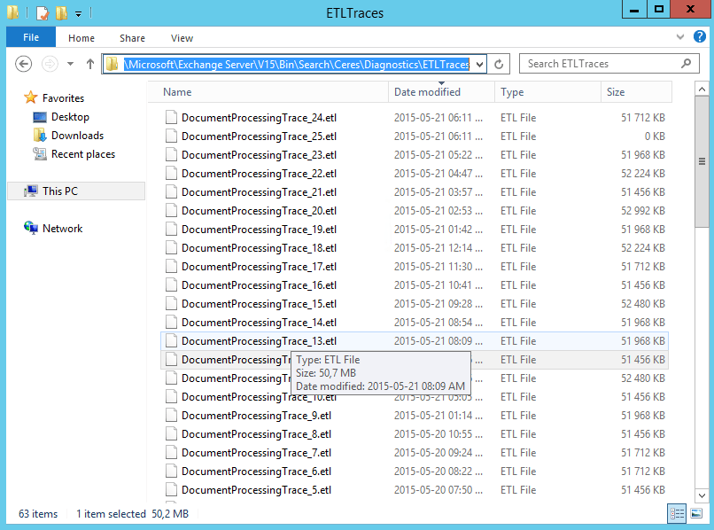 Exchange 2013/2016/2019 logging - clear out the log files