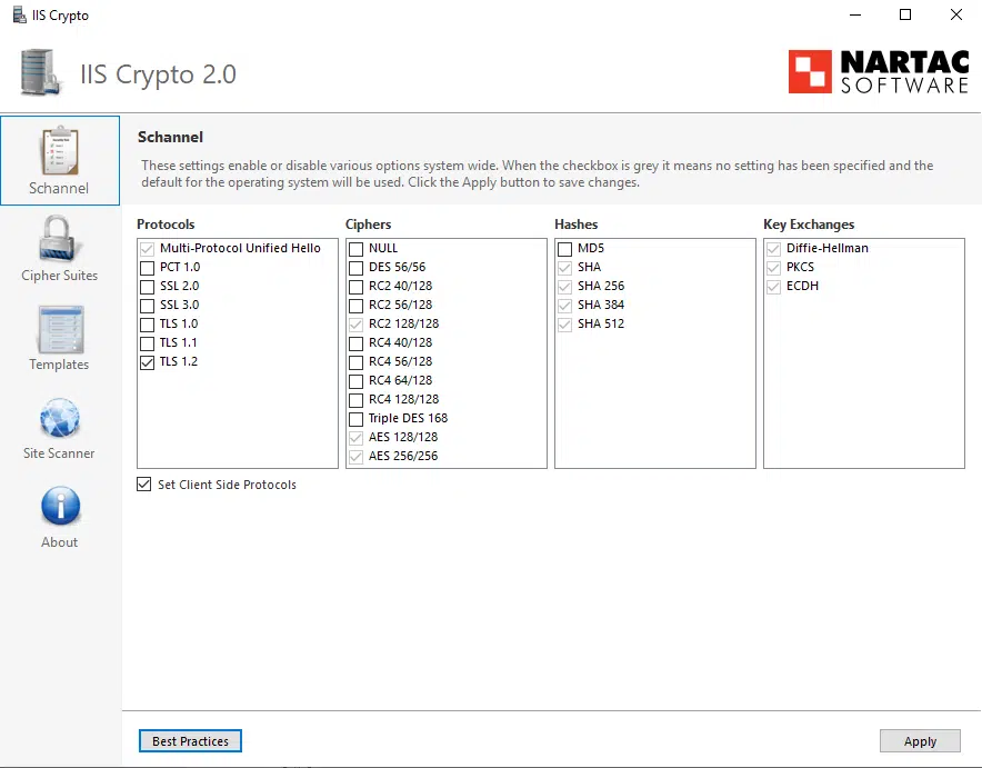 Exchange 2019 - cipher suites Exchange 2019 - cipher suites