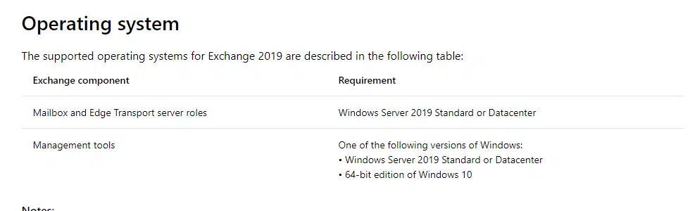 Exchange 2019 - installation requirements Exchange 2019 - installation requirements