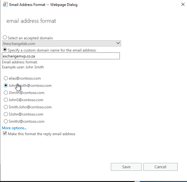 Exchange 2019 - create an email address policy Exchange 2019 - create an email address policy